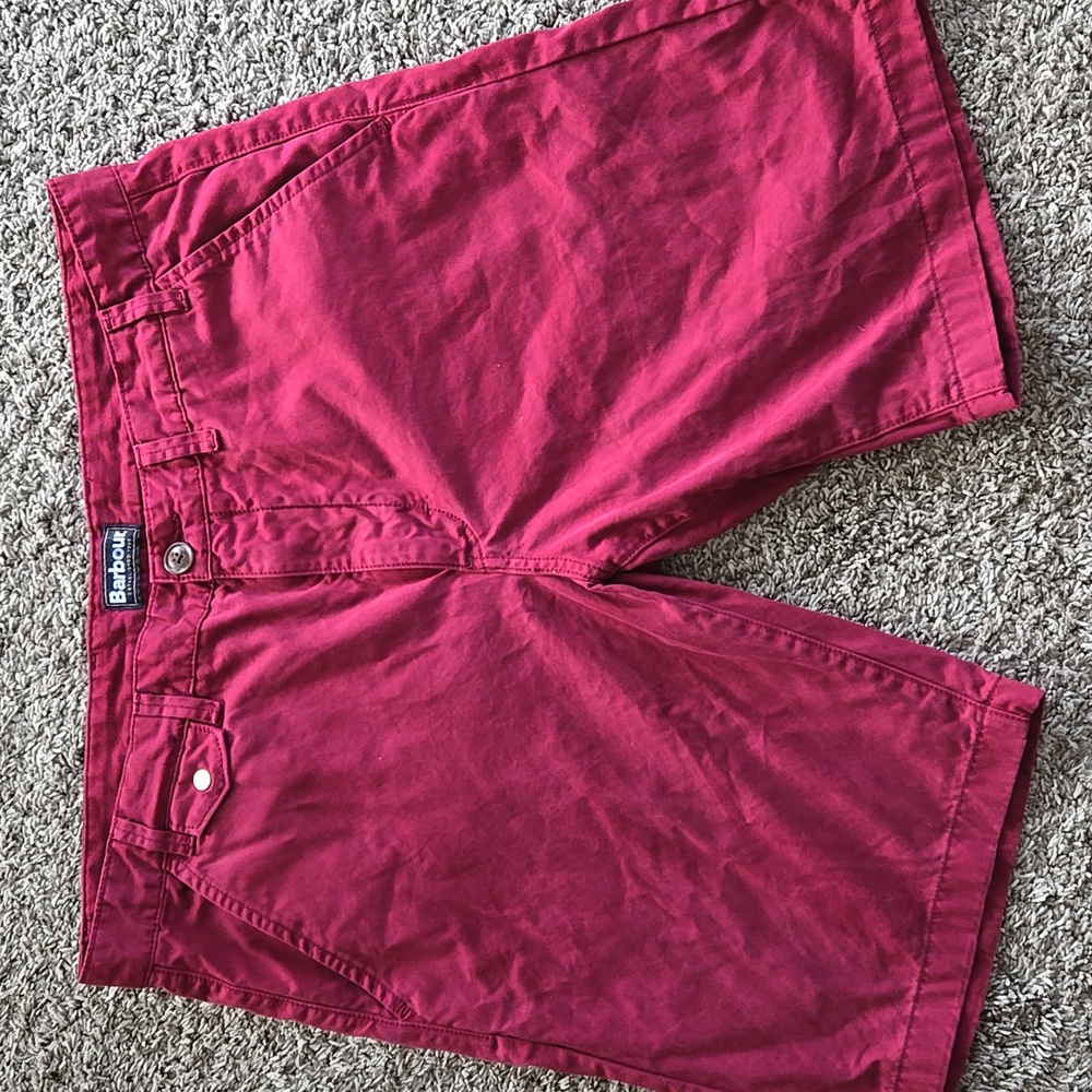 Barbour red shorts Size 40